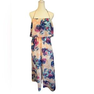 Buddy Love, Floral Halter Maxi , Size M, CB31